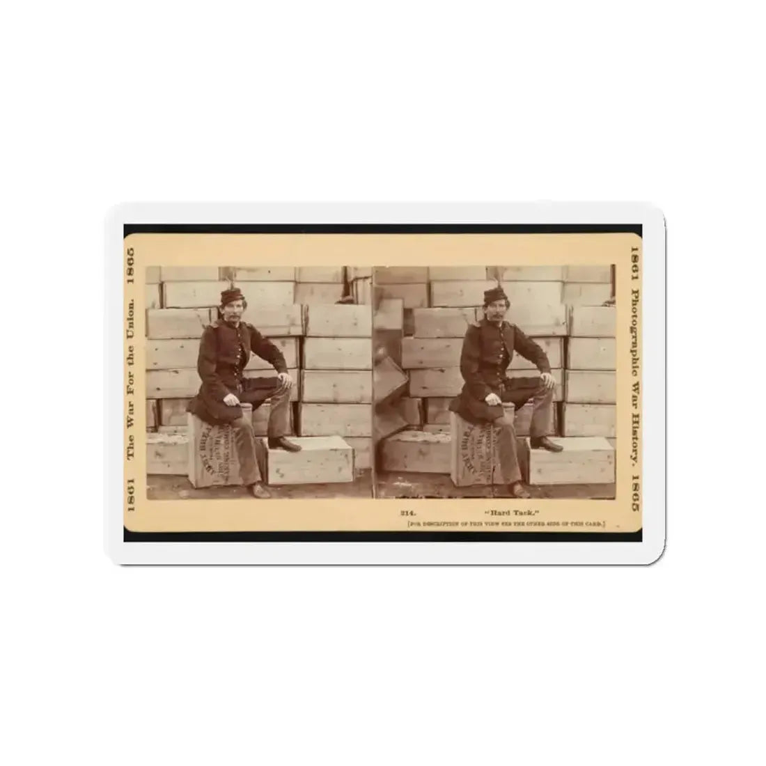 Hard Tack (U.S. Civil War) Refrigerator Magnet 2" x 2" Die-Cut 1 pc - The Sticker Space