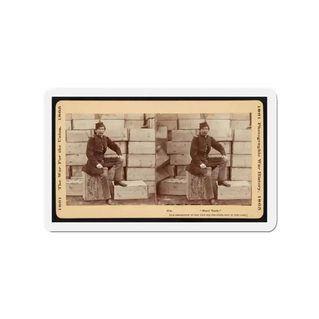 Hard Tack (U.S. Civil War) Refrigerator Magnet 3" x 3" Die-Cut 1 pc - The Sticker Space