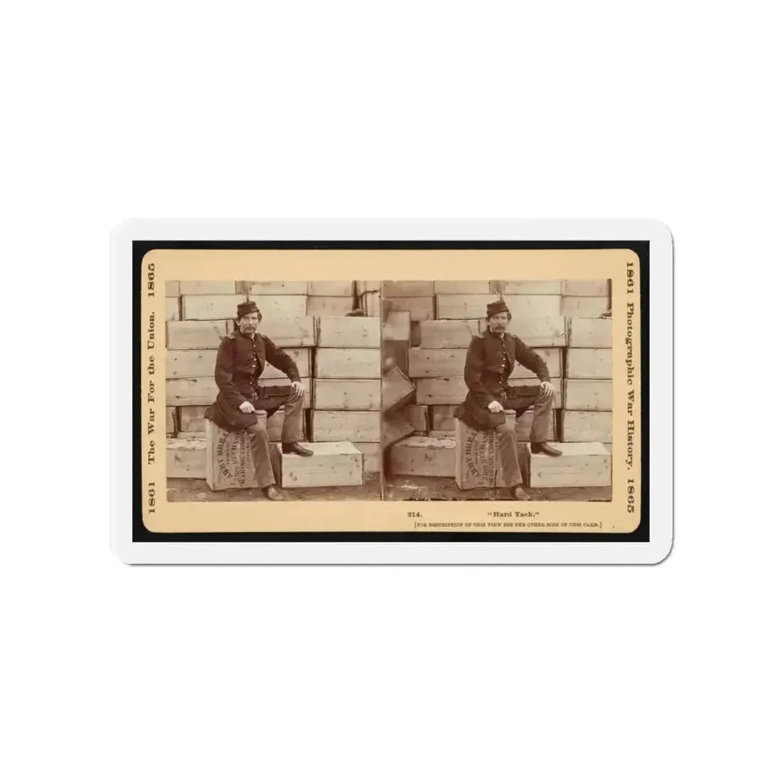 Hard Tack (U.S. Civil War) Refrigerator Magnet 4" x 4" Die-Cut 1 pc - The Sticker Space
