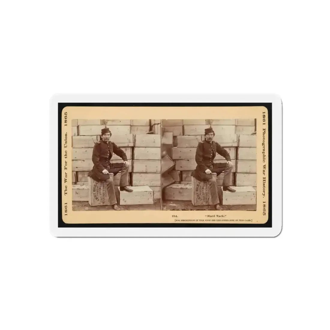 Hard Tack (U.S. Civil War) Refrigerator Magnet 5" x 5" Die-Cut 1 pc - The Sticker Space