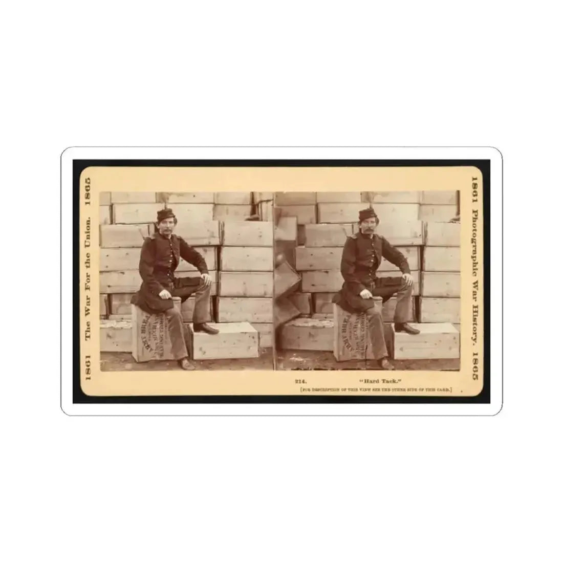 Hard Tack (U.S. Civil War) STICKER Vinyl Kiss-Cut Decal 2 Inch White - The Sticker Space
