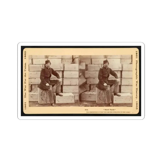 Hard Tack (U.S. Civil War) STICKER Vinyl Kiss-Cut Decal 2 Inch White - The Sticker Space