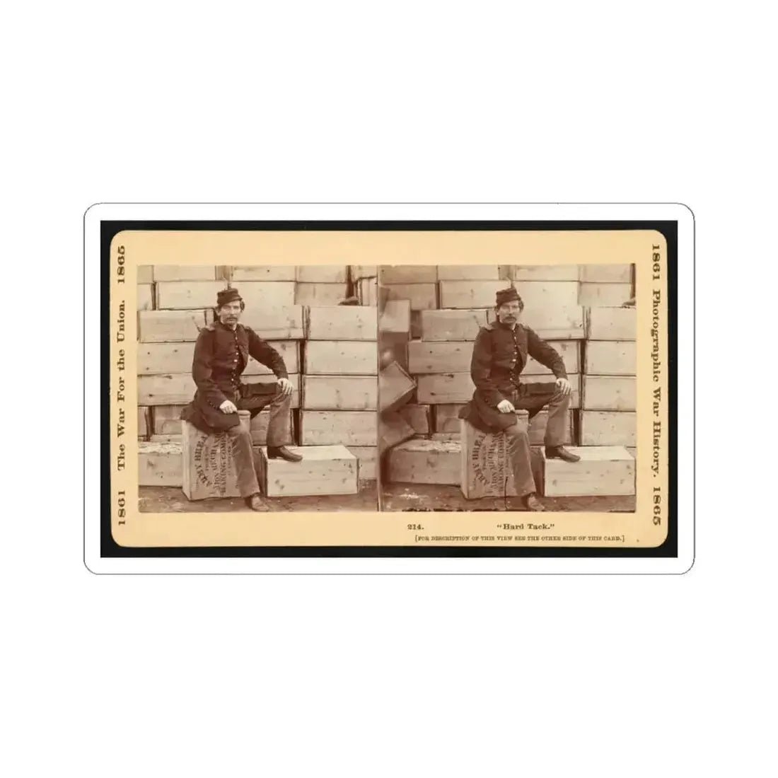 Hard Tack (U.S. Civil War) STICKER Vinyl Kiss-Cut Decal 3 Inch White - The Sticker Space