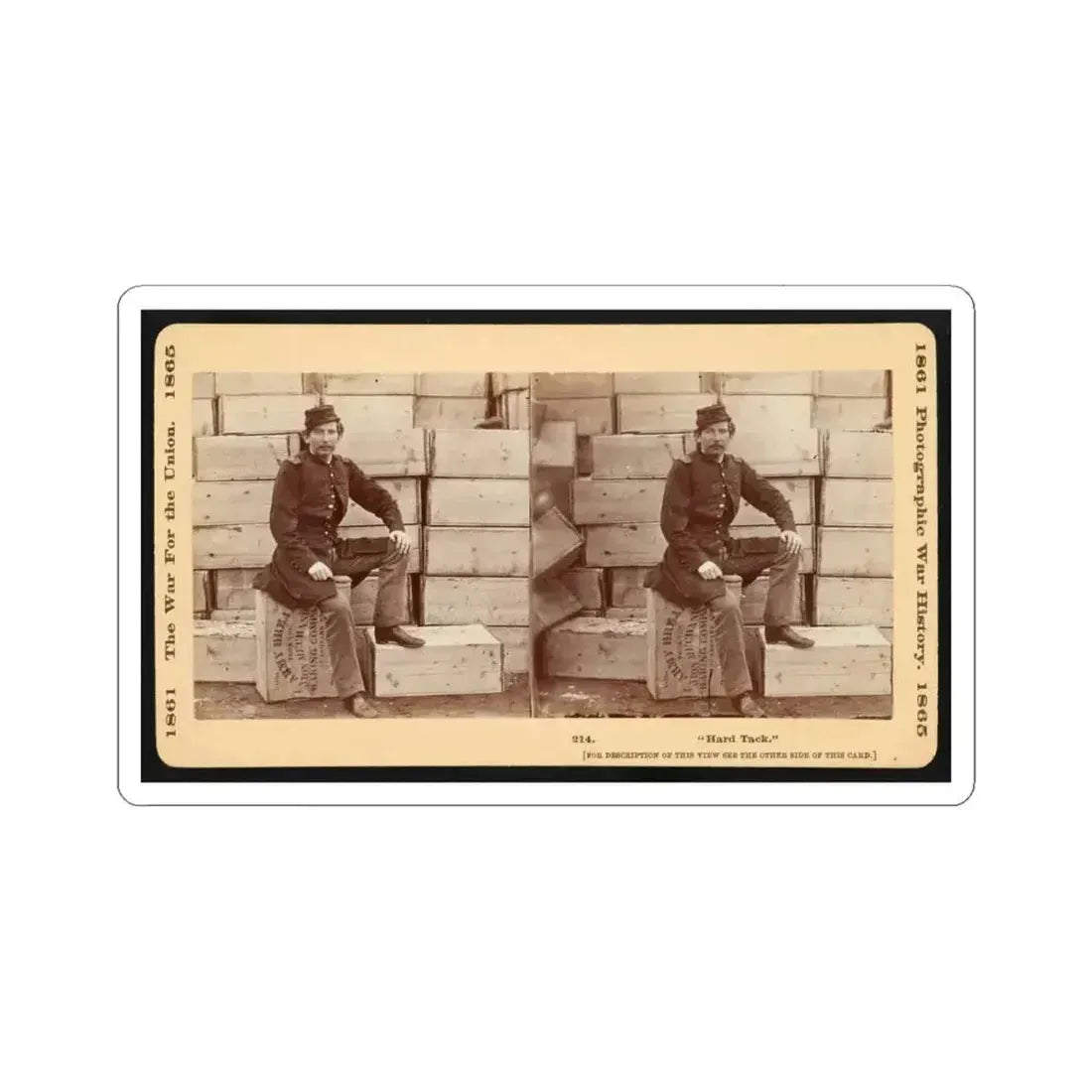 Hard Tack (U.S. Civil War) STICKER Vinyl Kiss-Cut Decal 6 Inch White - The Sticker Space