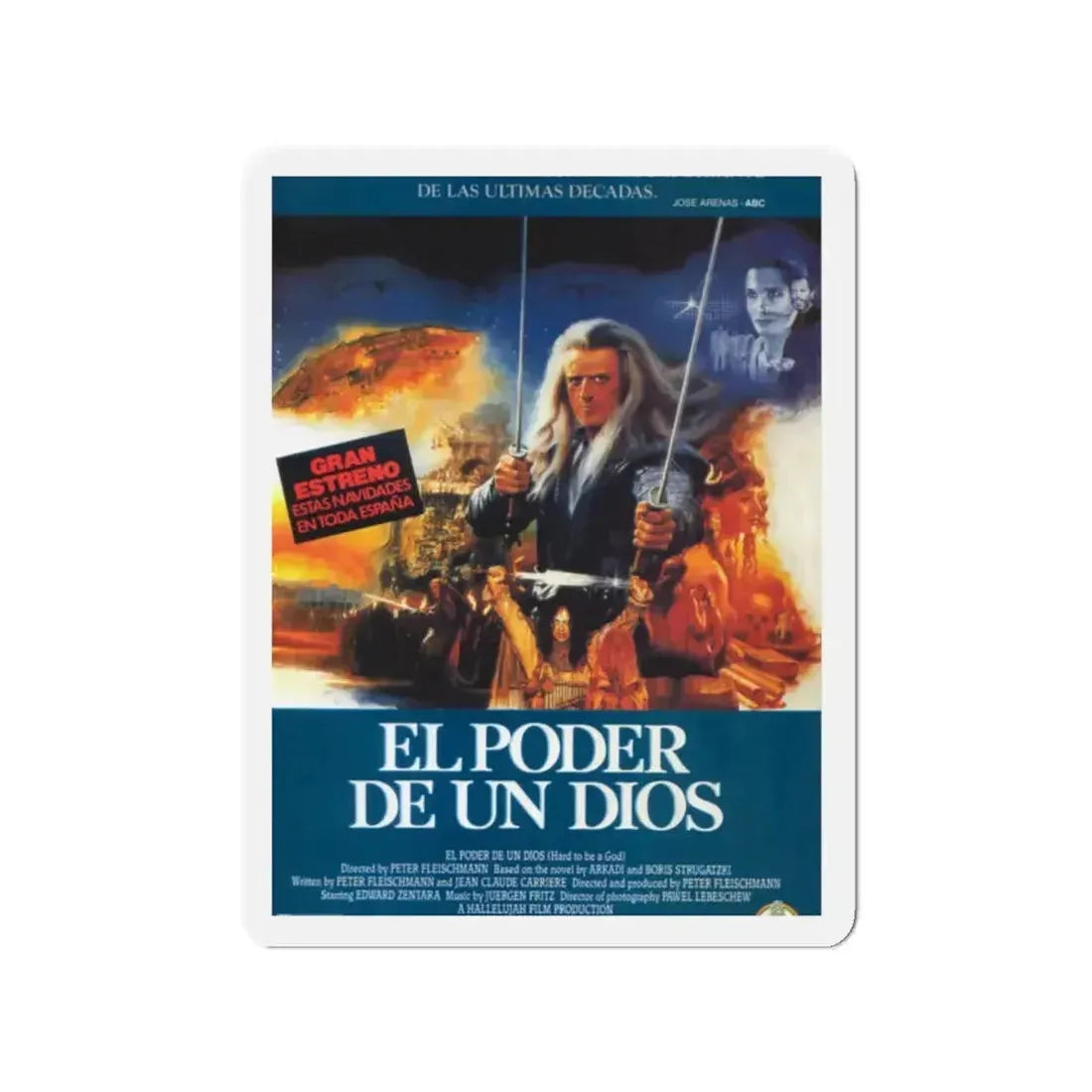 HARD TO BE A GOD 1989 Movie Poster - Refrigerator Magnet - The Sticker Space