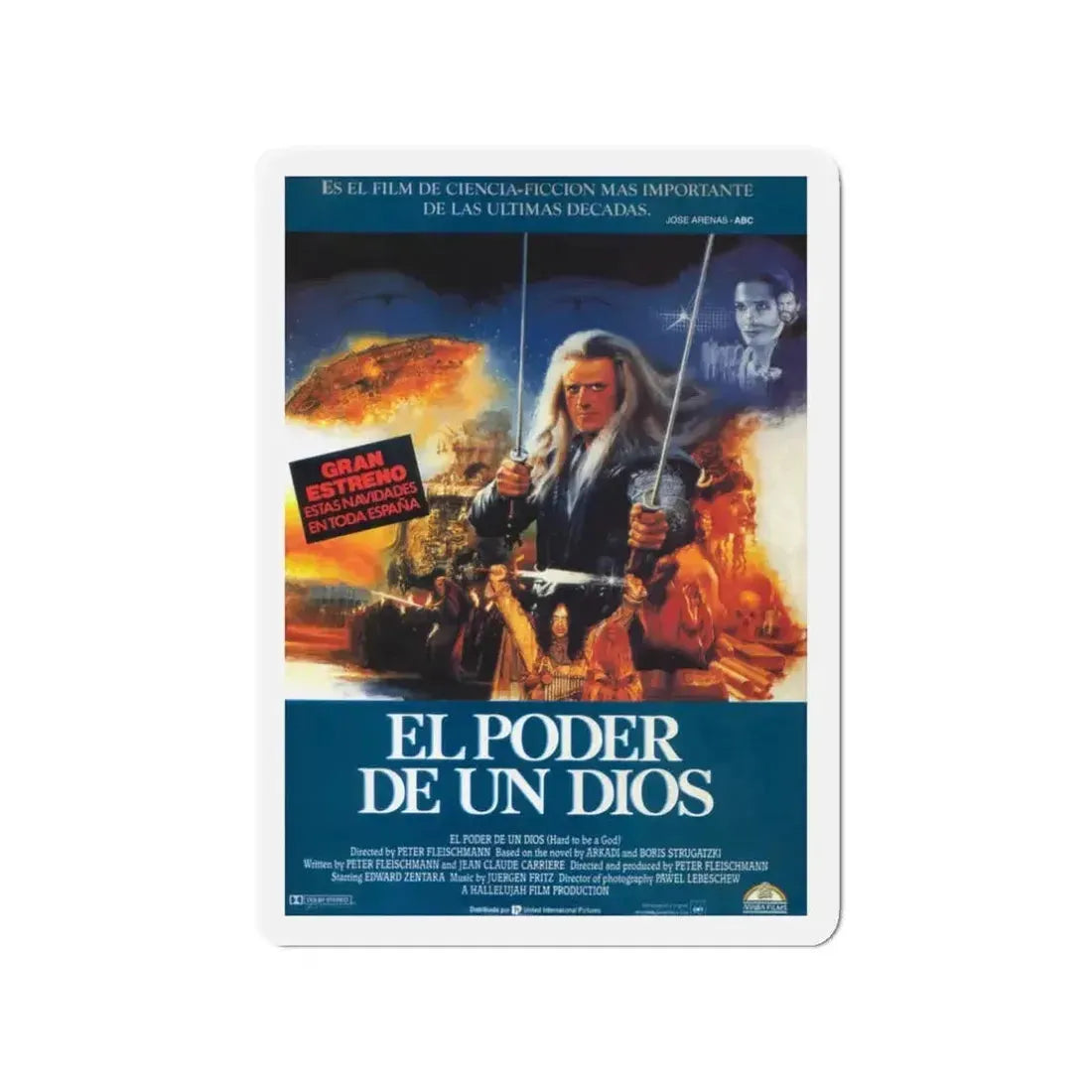 HARD TO BE A GOD 1989 Movie Poster - Refrigerator Magnet - The Sticker Space