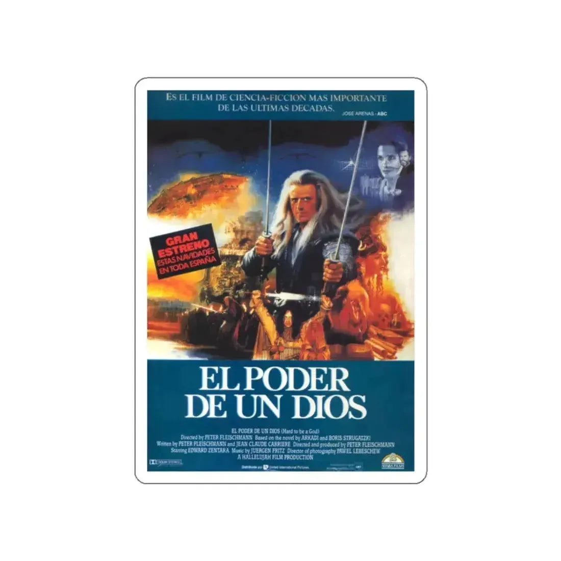 HARD TO BE A GOD 1989 Movie Poster STICKER Vinyl Die-Cut Decal - The Sticker Space