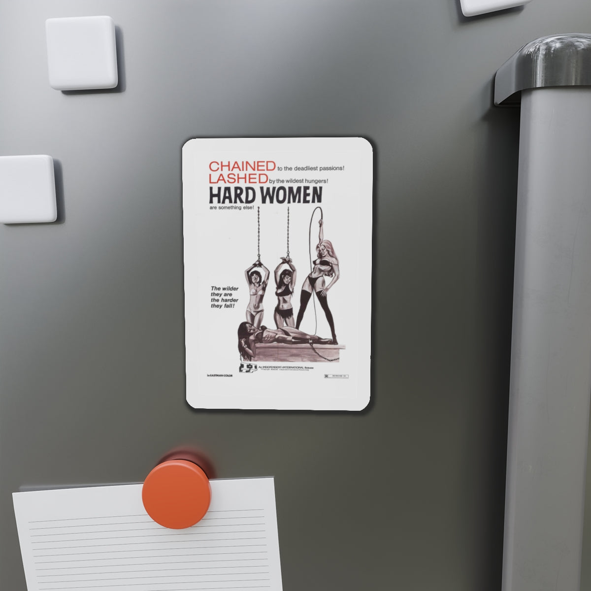 HARD WOMEN 1970 Movie Poster - Die-Cut Magnet-The Sticker Space