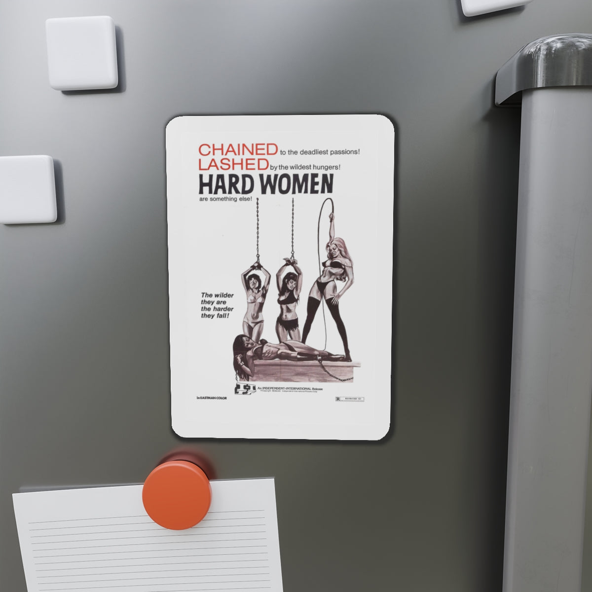 HARD WOMEN 1970 Movie Poster - Die-Cut Magnet-The Sticker Space