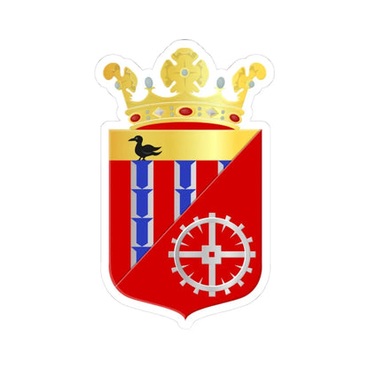 Hardinxveld Giessendam wapen (Netherlands) (Coat of Arms) STICKER Vinyl Kiss-Cut Decal 3 Inch White - The Sticker Space