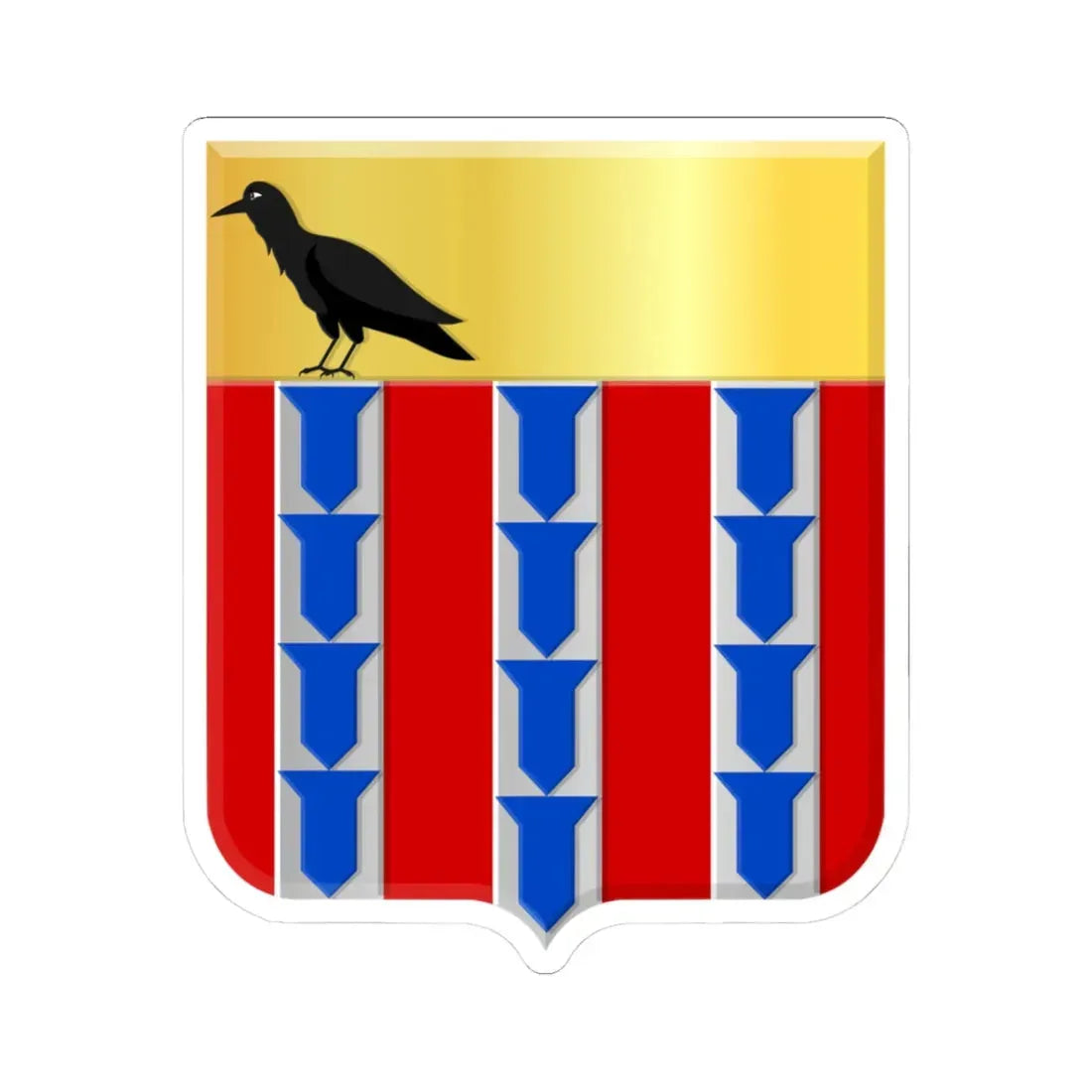 Hardinxveld wapen (Netherlands) (Coat of Arms) STICKER Vinyl Kiss-Cut Decal - The Sticker Space