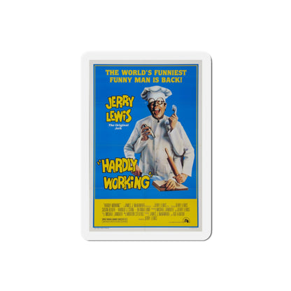 Hardly Working 1980 Movie Poster Die-Cut Magnet-2" x 2"-The Sticker Space