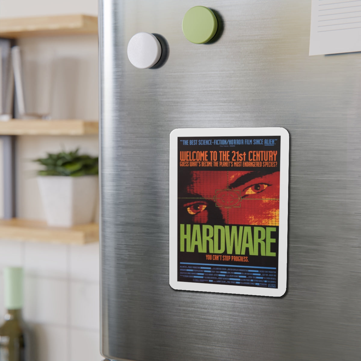 HARDWARE 1990 Movie Poster - Die-Cut Magnet-The Sticker Space