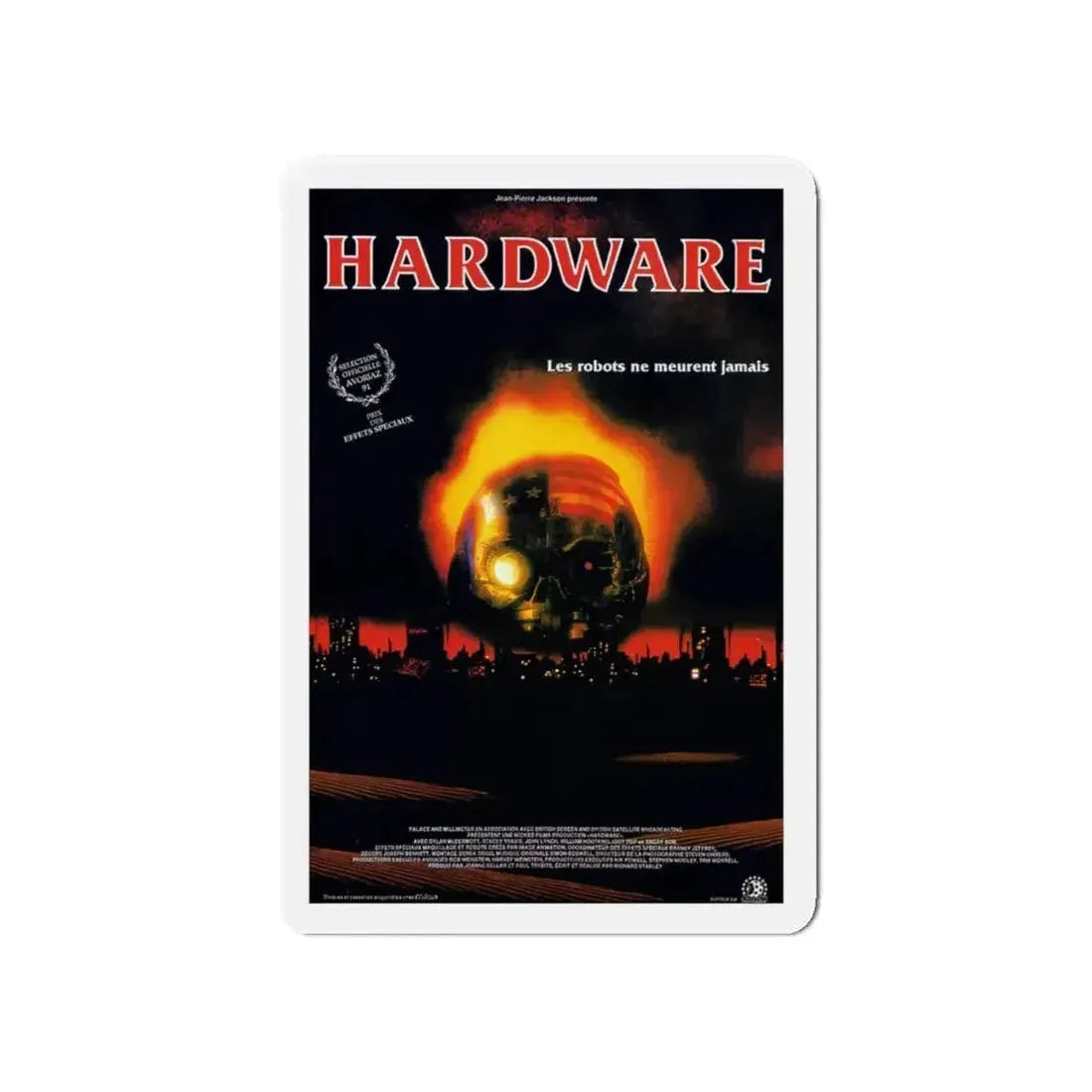 HARDWARE (FRENCH) 1990 Movie Poster - Refrigerator Magnet - The Sticker Space