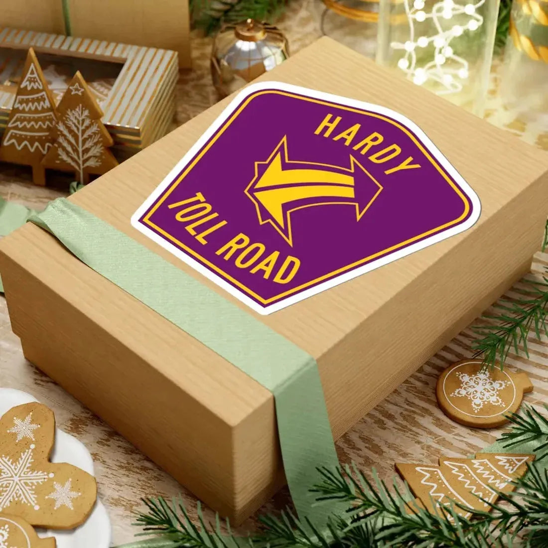 Hardy Toll Road (Texas) (Road Sign) STICKER Vinyl Kiss-Cut Decal - The Sticker Space