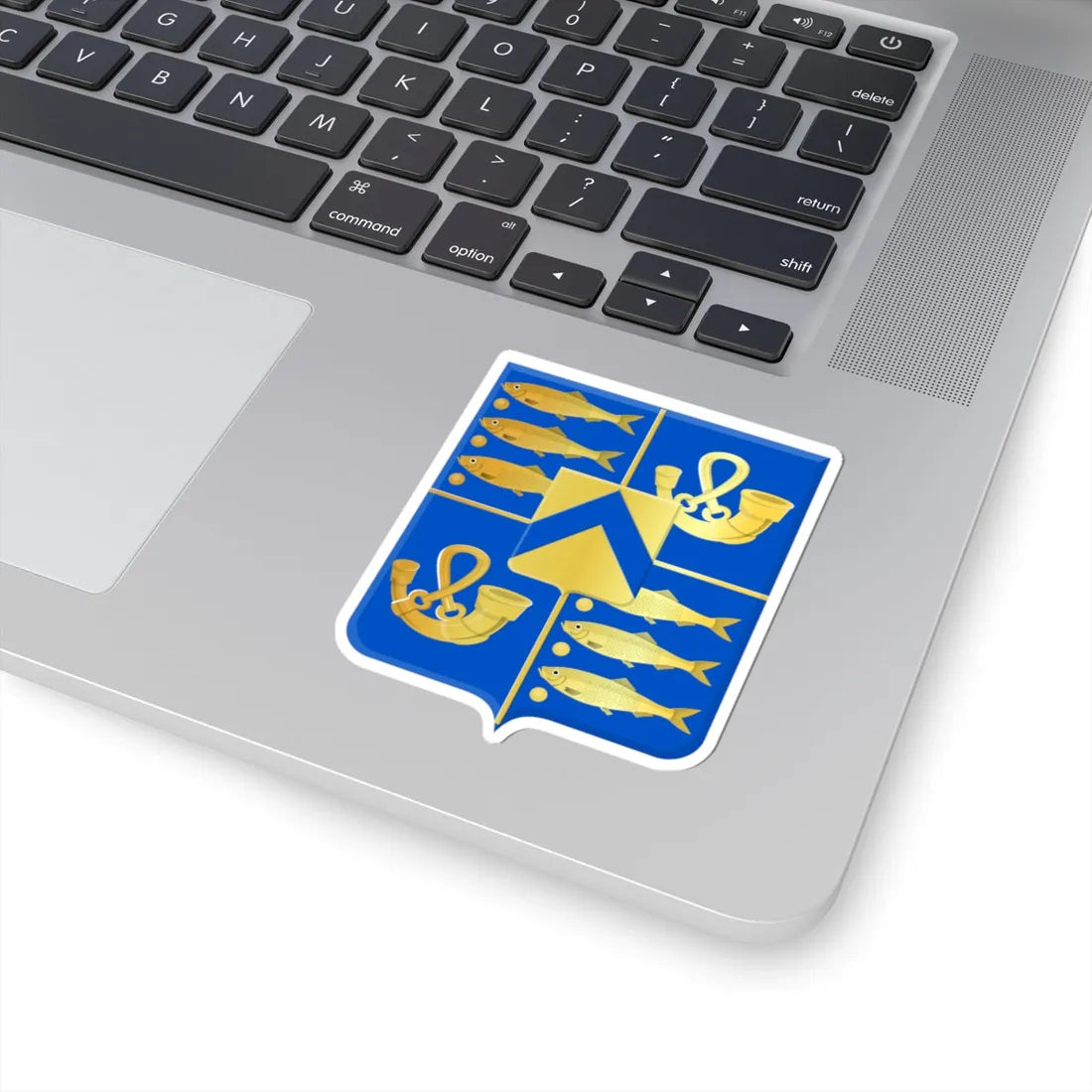 Harenkarspel wapen oud (Netherlands) (Coat of Arms) STICKER Vinyl Kiss-Cut Decal - The Sticker Space