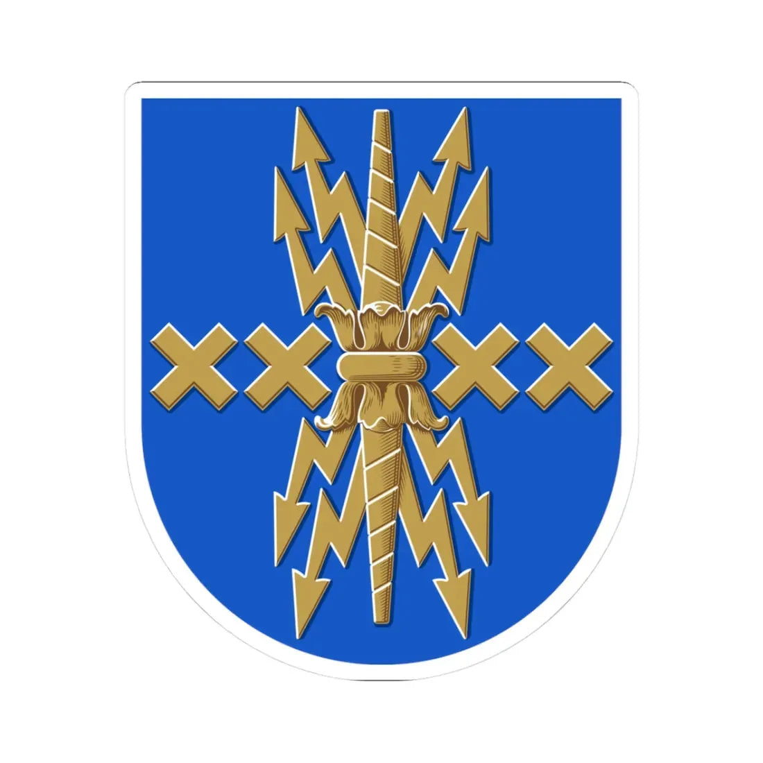 Harjavalta.vaakuna (Finland) (Coat of Arms) STICKER Vinyl Kiss-Cut Decal 3 Inch White - The Sticker Space