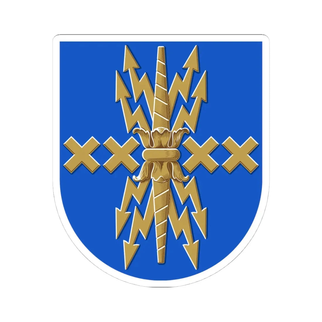 Harjavalta.vaakuna (Finland) (Coat of Arms) STICKER Vinyl Kiss-Cut Decal 4 Inch White - The Sticker Space