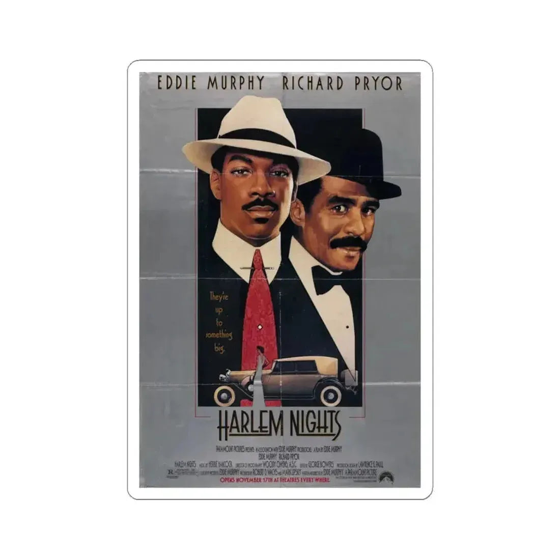 Harlem Nights 1989 Movie Poster - STICKER Vinyl Kiss-Cut Decal 6 Inch White - The Sticker Space