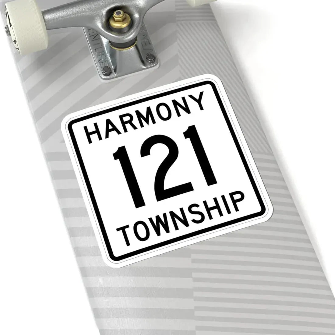 Harmony Township Route 121 Morrow County Ohio (Ohio) (Road Sign) STICKER Vinyl Kiss-Cut Decal - The Sticker Space
