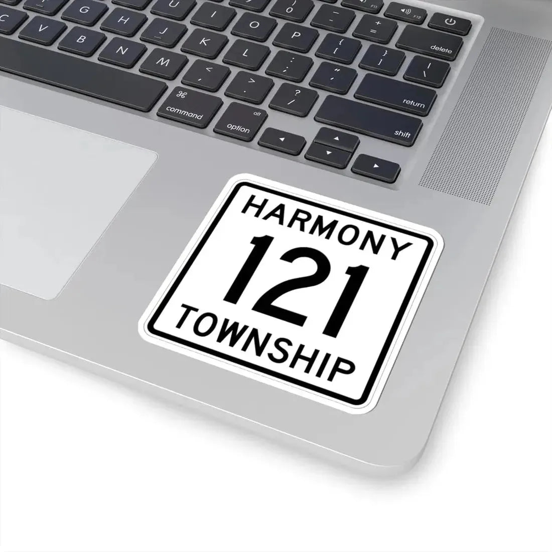 Harmony Township Route 121 Morrow County Ohio (Ohio) (Road Sign) STICKER Vinyl Kiss-Cut Decal - The Sticker Space