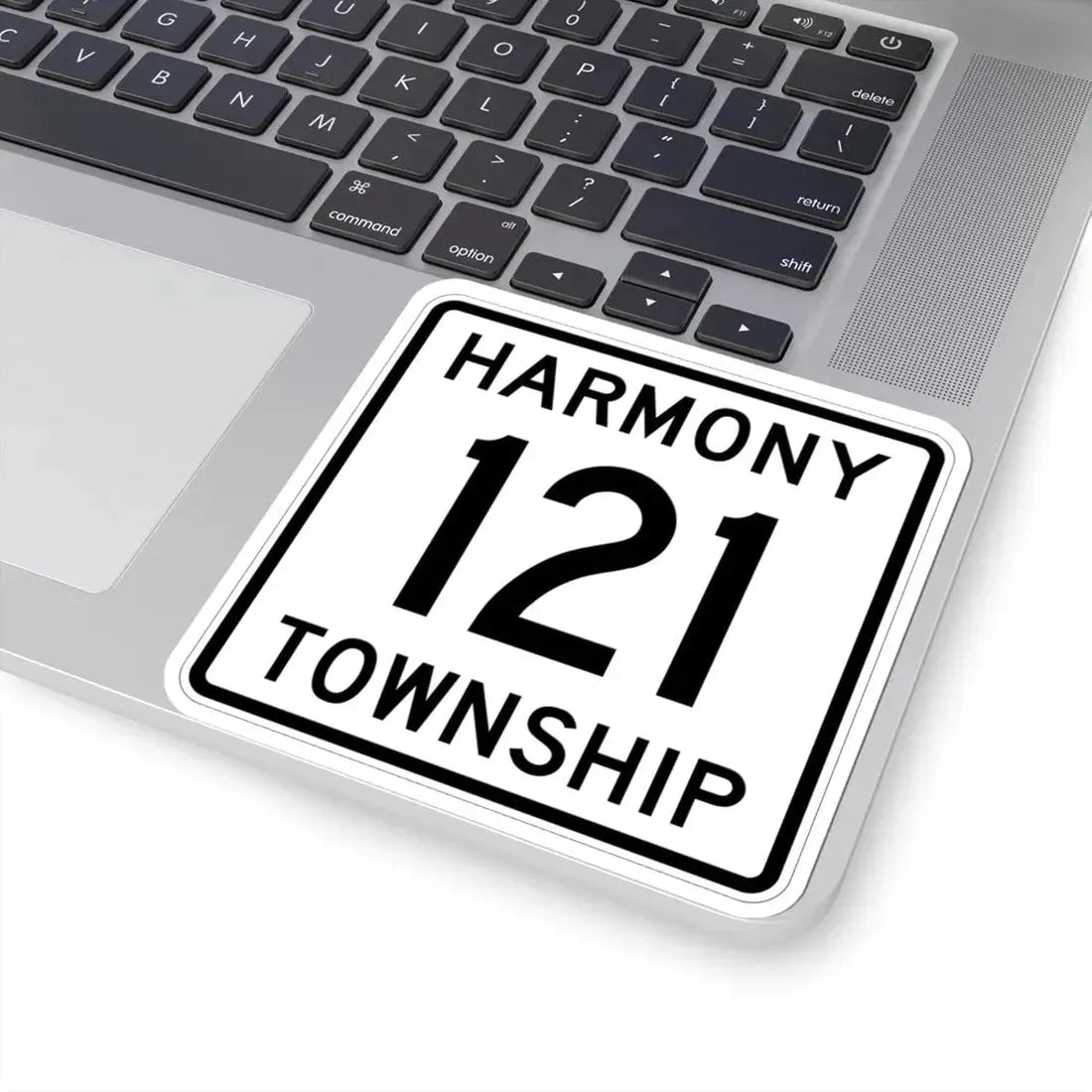 Harmony Township Route 121 Morrow County Ohio (Ohio) (Road Sign) STICKER Vinyl Kiss-Cut Decal - The Sticker Space