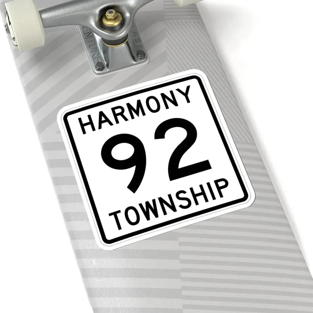 Harmony Township Route 92 Morrow County Ohio (Ohio) (Road Sign) STICKER Vinyl Kiss-Cut Decal - The Sticker Space