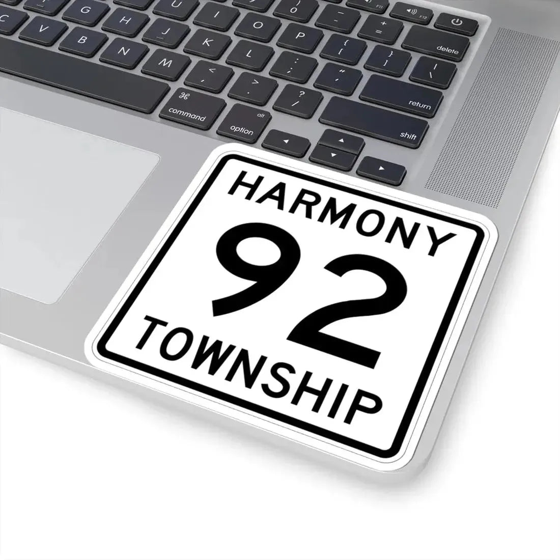 Harmony Township Route 92 Morrow County Ohio (Ohio) (Road Sign) STICKER Vinyl Kiss-Cut Decal - The Sticker Space