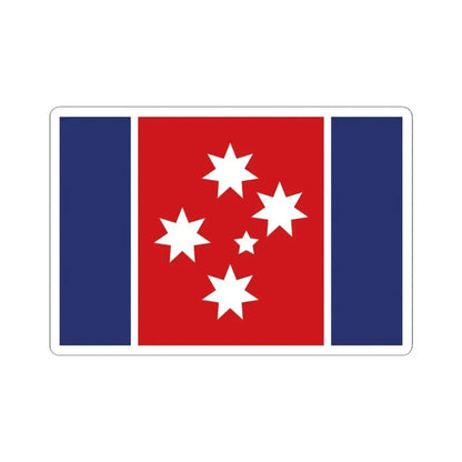 Harold Scrubys Proposal 1997 Australian Flag Proposal (Australia) STICKER Vinyl Kiss-Cut Decal 4 Inch White - The Sticker Space