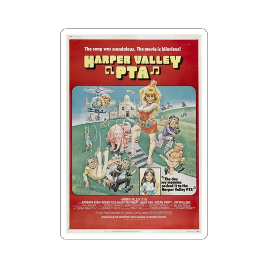 Harper Valley PTA 1978 Movie Poster STICKER Vinyl Die-Cut Decal 2 Inch - The Sticker Space