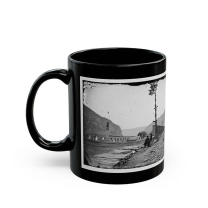 Harper's Ferry, W. Va. Ruins Of Arsenal (U.S. Civil War) Black Coffee Mug-The Sticker Space