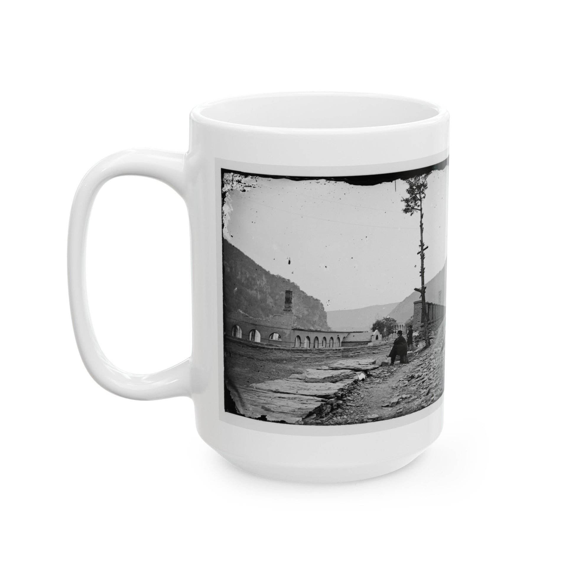 Harper's Ferry, W. Va. Ruins Of Arsenal (U.S. Civil War) White Coffee Mug-The Sticker Space