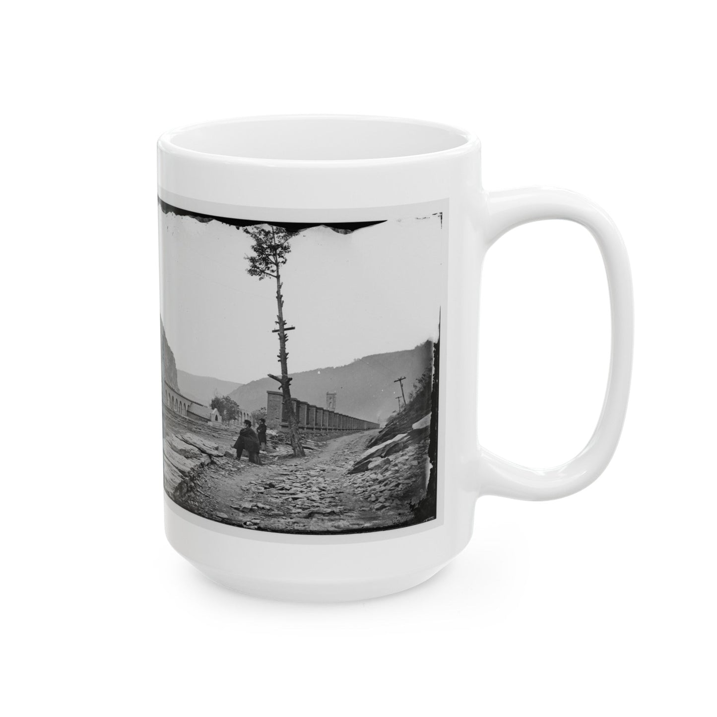 Harper's Ferry, W. Va. Ruins Of Arsenal (U.S. Civil War) White Coffee Mug-The Sticker Space