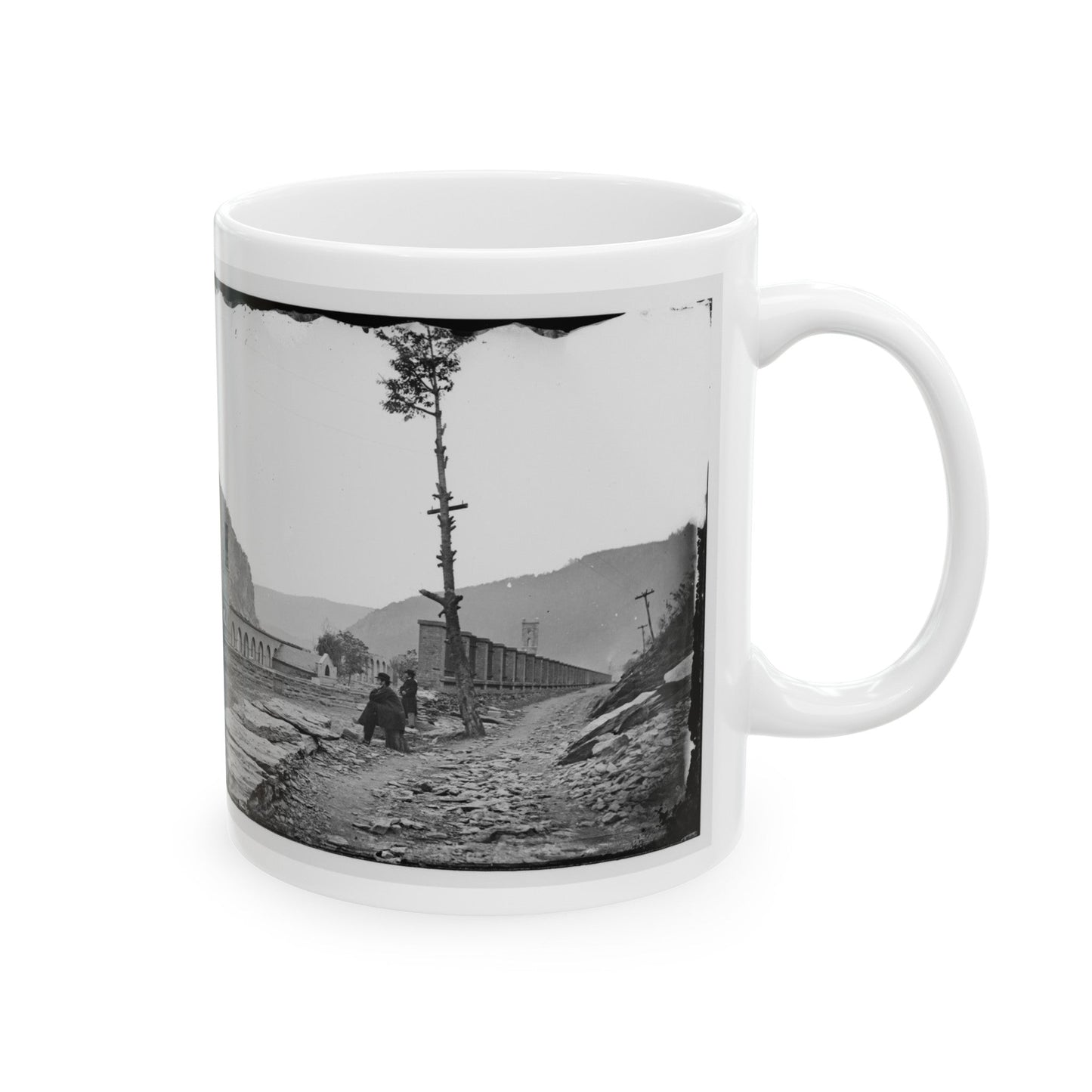 Harper's Ferry, W. Va. Ruins Of Arsenal (U.S. Civil War) White Coffee Mug-The Sticker Space