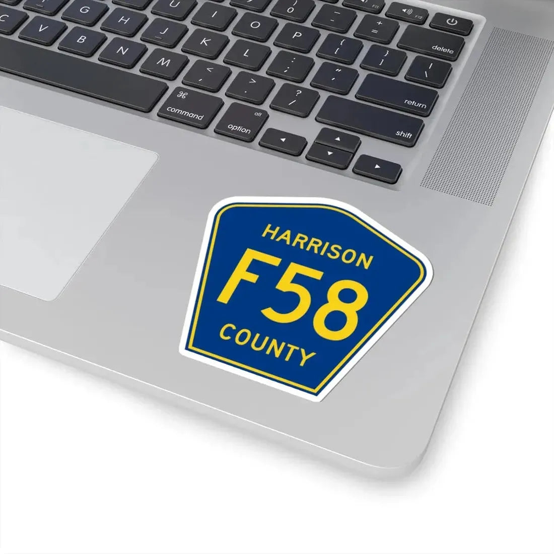 Harrison County Route F58 IA (Iowa) (Road Sign) STICKER Vinyl Kiss-Cut Decal - The Sticker Space
