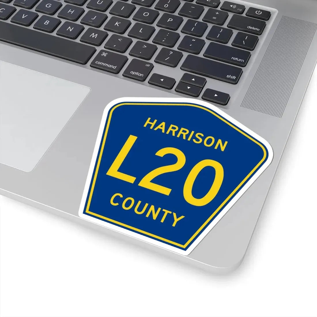 Harrison County Route L20 IA (Iowa) (Road Sign) STICKER Vinyl Kiss-Cut Decal - The Sticker Space