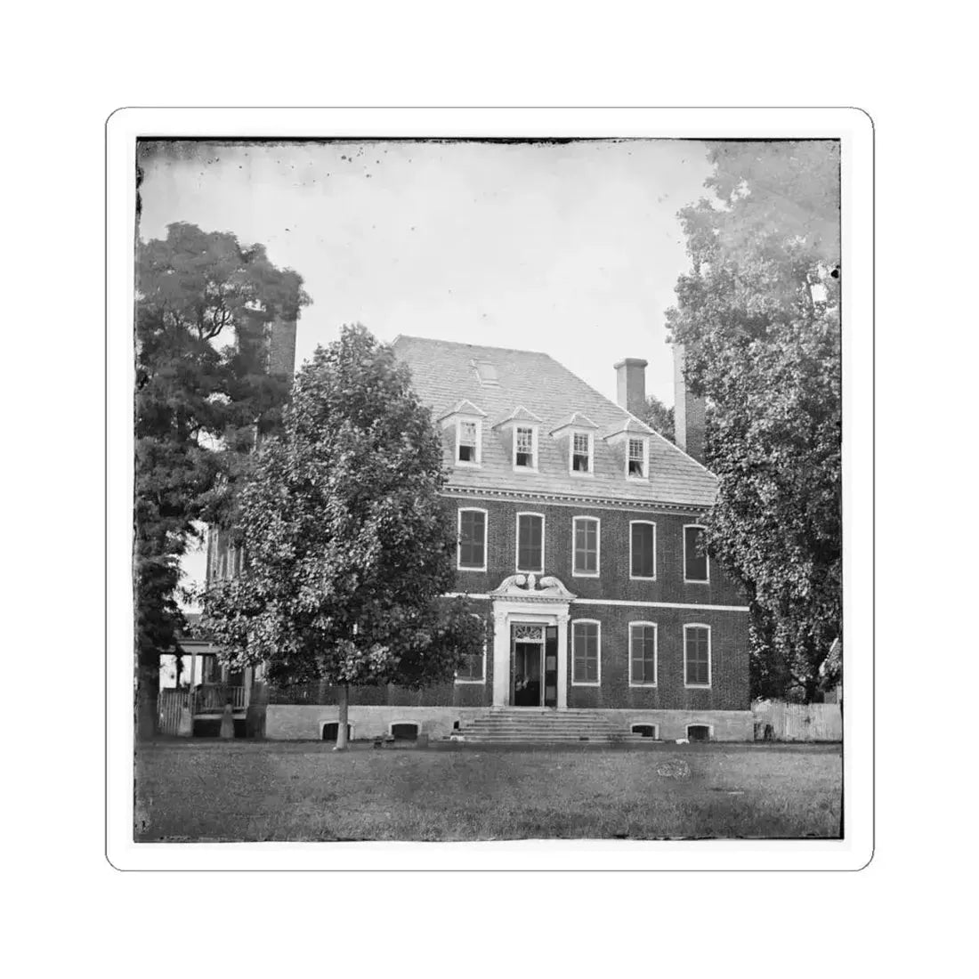 Harrison's Landing, Va., Vicinity. Westover House (U.S. Civil War) STICKER Vinyl Kiss-Cut Decal 6 Inch White - The Sticker Space