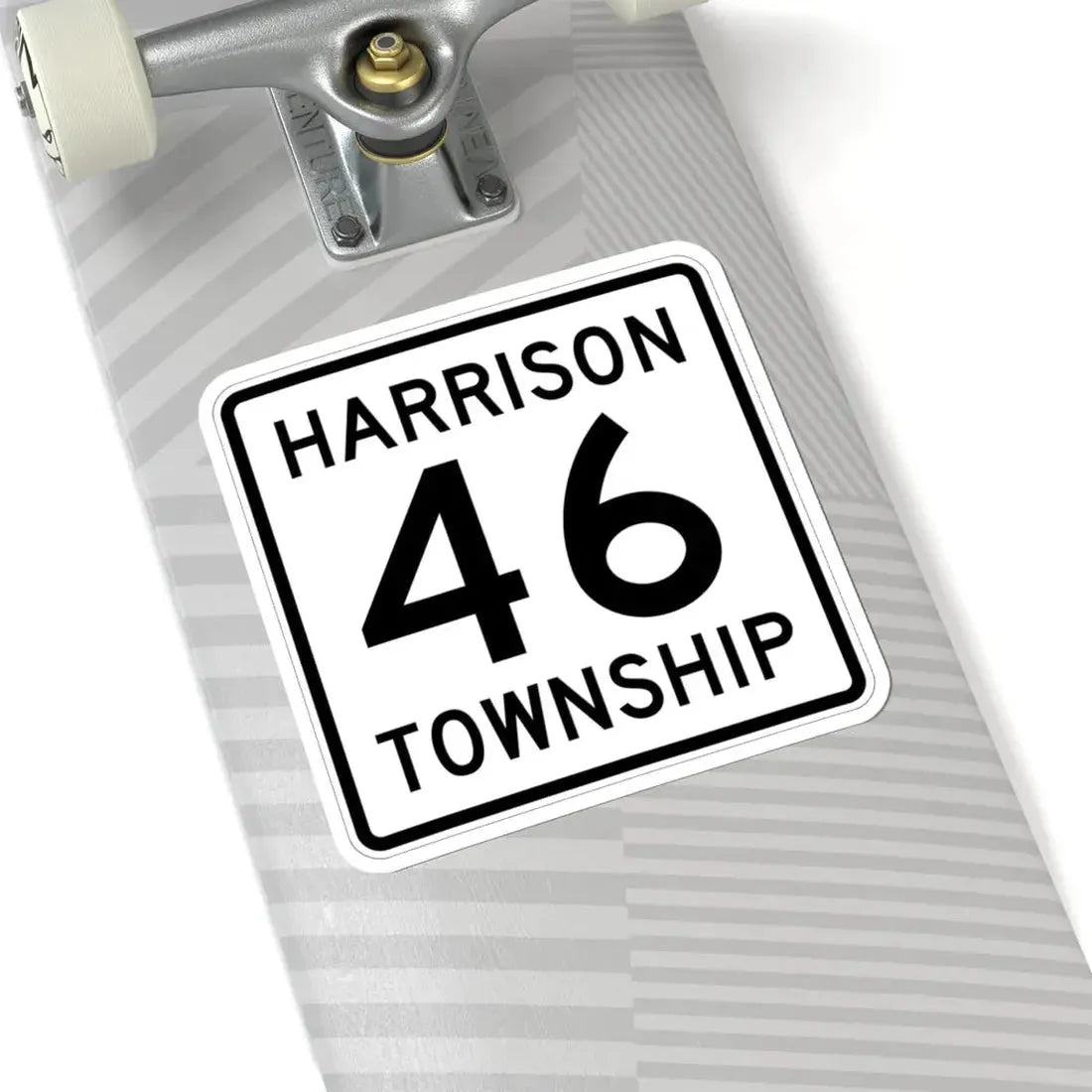Harrison Township Route 46 Logan County Ohio (Ohio) (Road Sign) STICKER Vinyl Kiss-Cut Decal - The Sticker Space