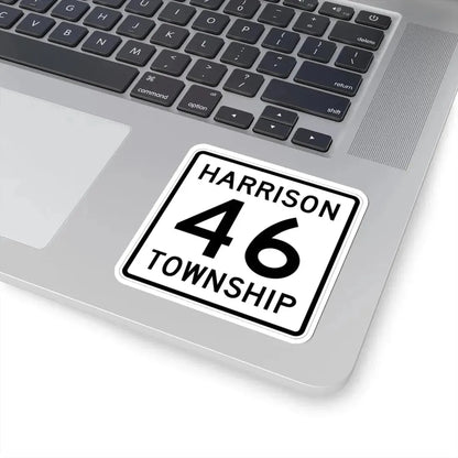 Harrison Township Route 46 Logan County Ohio (Ohio) (Road Sign) STICKER Vinyl Kiss-Cut Decal - The Sticker Space