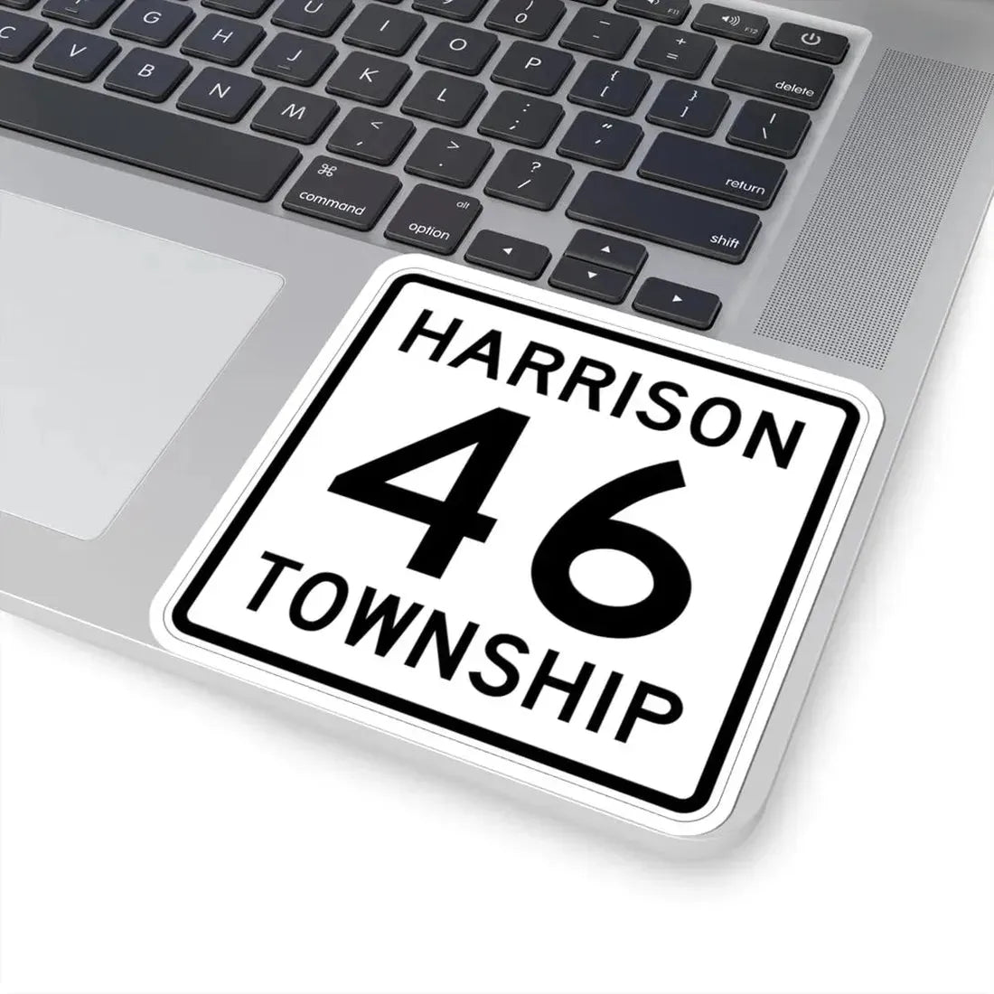Harrison Township Route 46 Logan County Ohio (Ohio) (Road Sign) STICKER Vinyl Kiss-Cut Decal - The Sticker Space