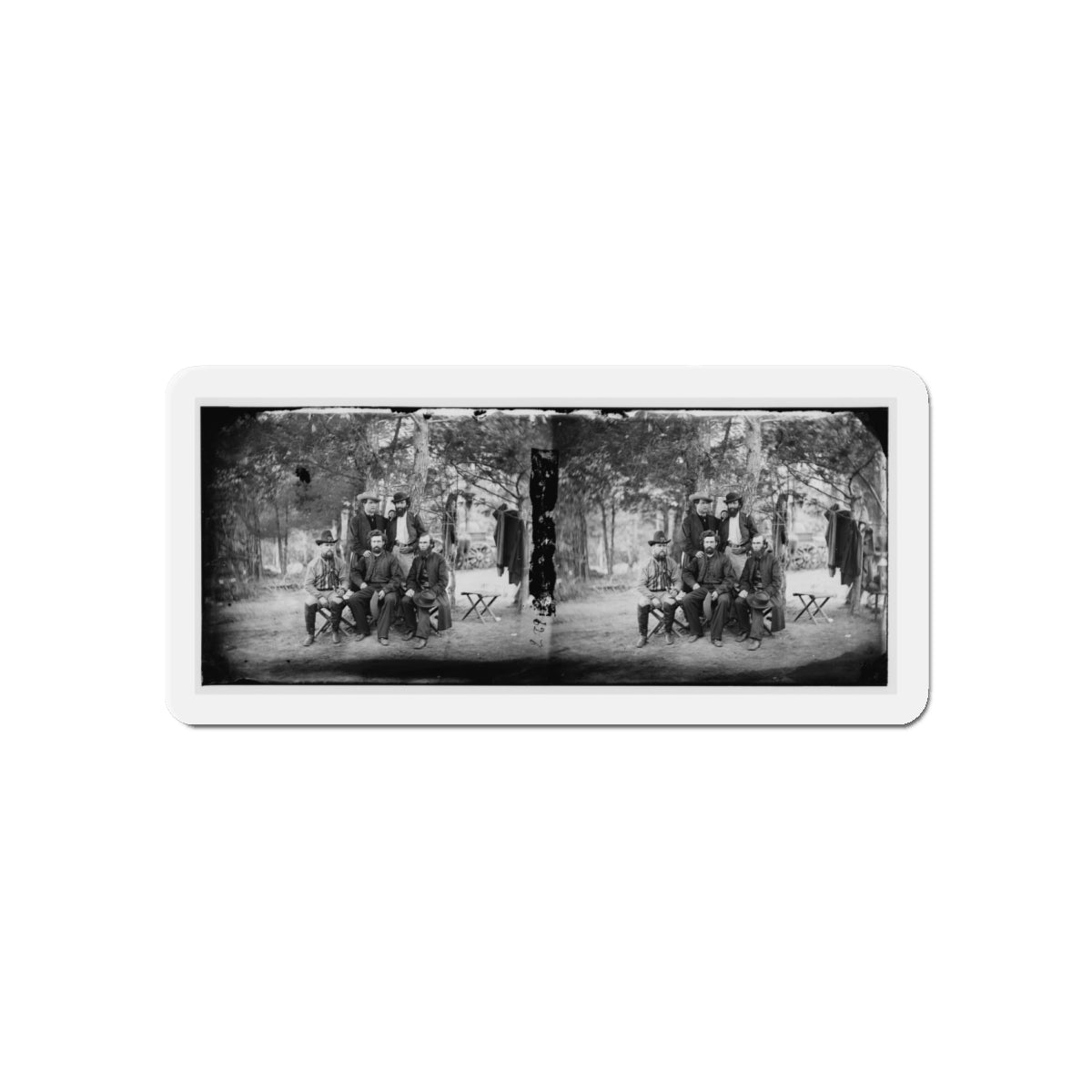 Harrison's Landing, Va. Group Of The Irish Brigade (U.S. Civil War) Refrigerator Magnet-6 × 6"-The Sticker Space