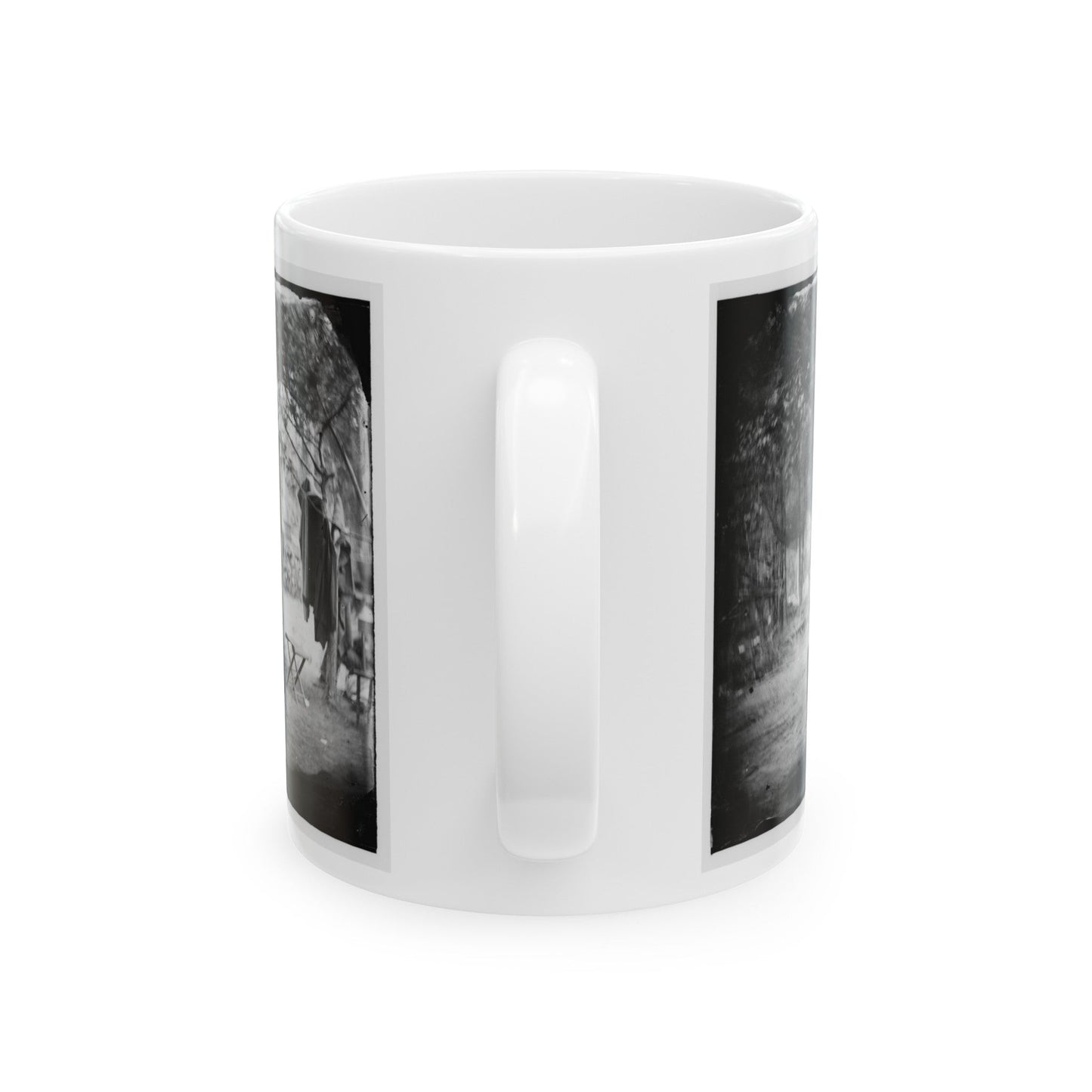 Harrison's Landing, Va. Group Of The Irish Brigade (U.S. Civil War) White Coffee Mug-The Sticker Space