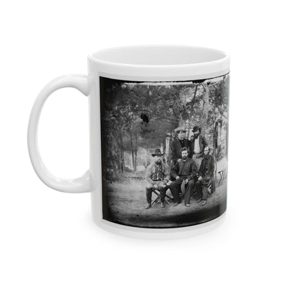 Harrison's Landing, Va. Group Of The Irish Brigade (U.S. Civil War) White Coffee Mug-The Sticker Space