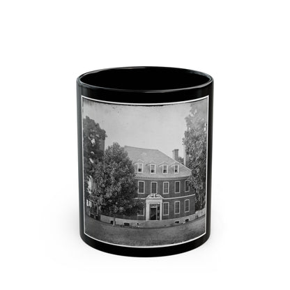 Harrison's Landing, Va., Vicinity. Westover House (U.S. Civil War) Black Coffee Mug-11oz-The Sticker Space