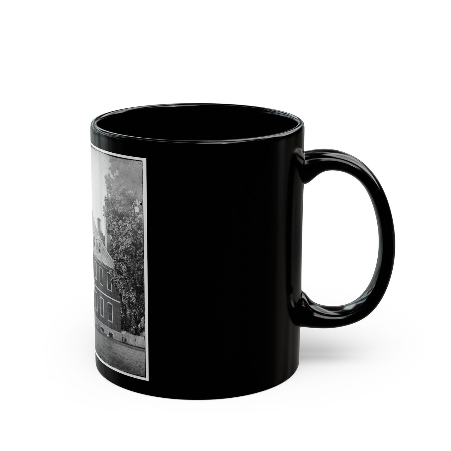 Harrison's Landing, Va., Vicinity. Westover House (U.S. Civil War) Black Coffee Mug-The Sticker Space