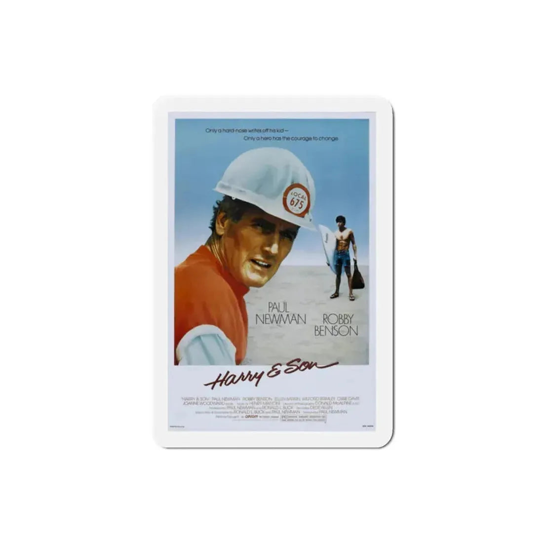 Harry and Son 1984 Movie Poster Refrigerator Magnet 2 Inch - The Sticker Space