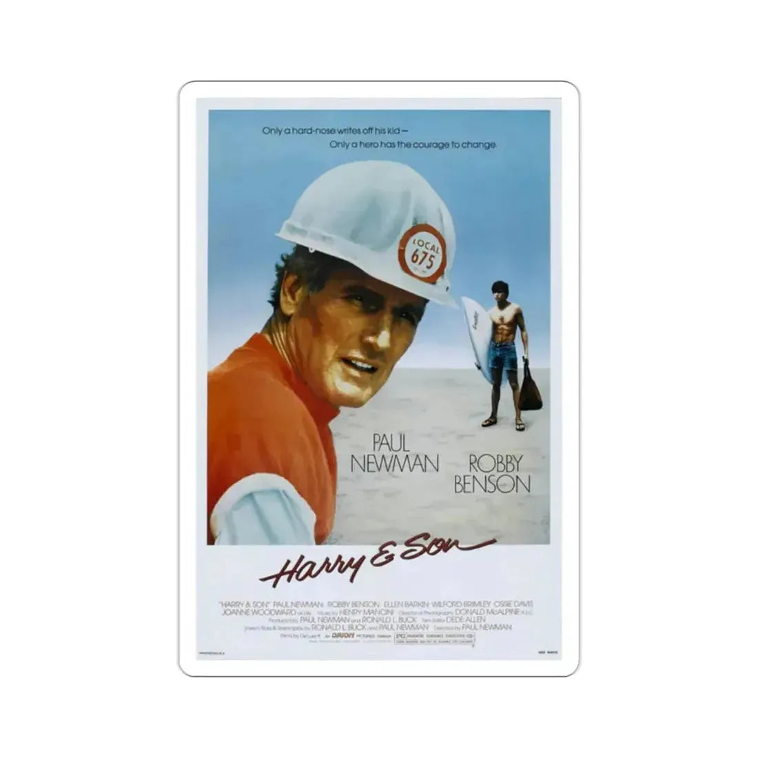 Harry and Son 1984 Movie Poster STICKER Vinyl Die-Cut Decal - The Sticker Space