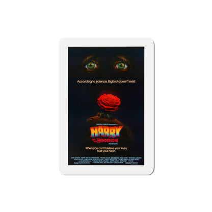 Harry and the Hendersons 1987 Movie Poster Die-Cut Magnet-2" x 2"-The Sticker Space