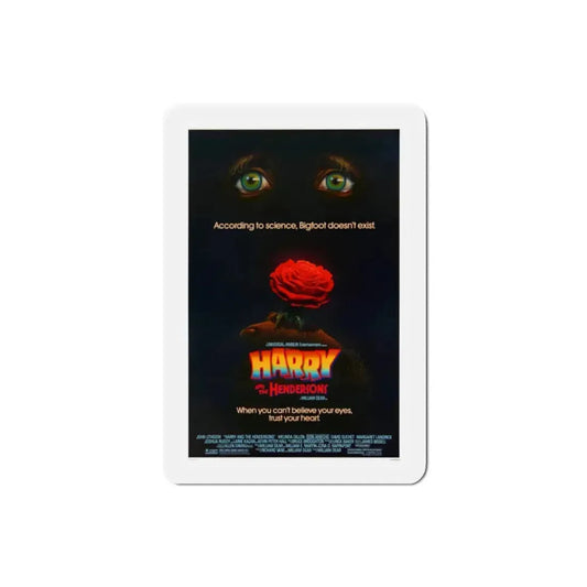 Harry and the Hendersons 1987 Movie Poster Refrigerator Magnet 2 Inch - The Sticker Space