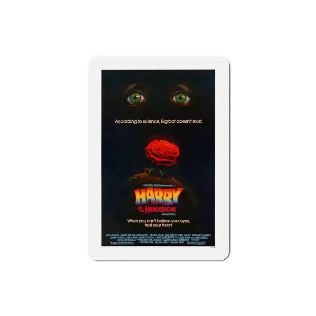 Harry and the Hendersons 1987 Movie Poster Refrigerator Magnet - The Sticker Space